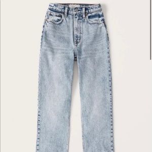 90s High rise straight jeans